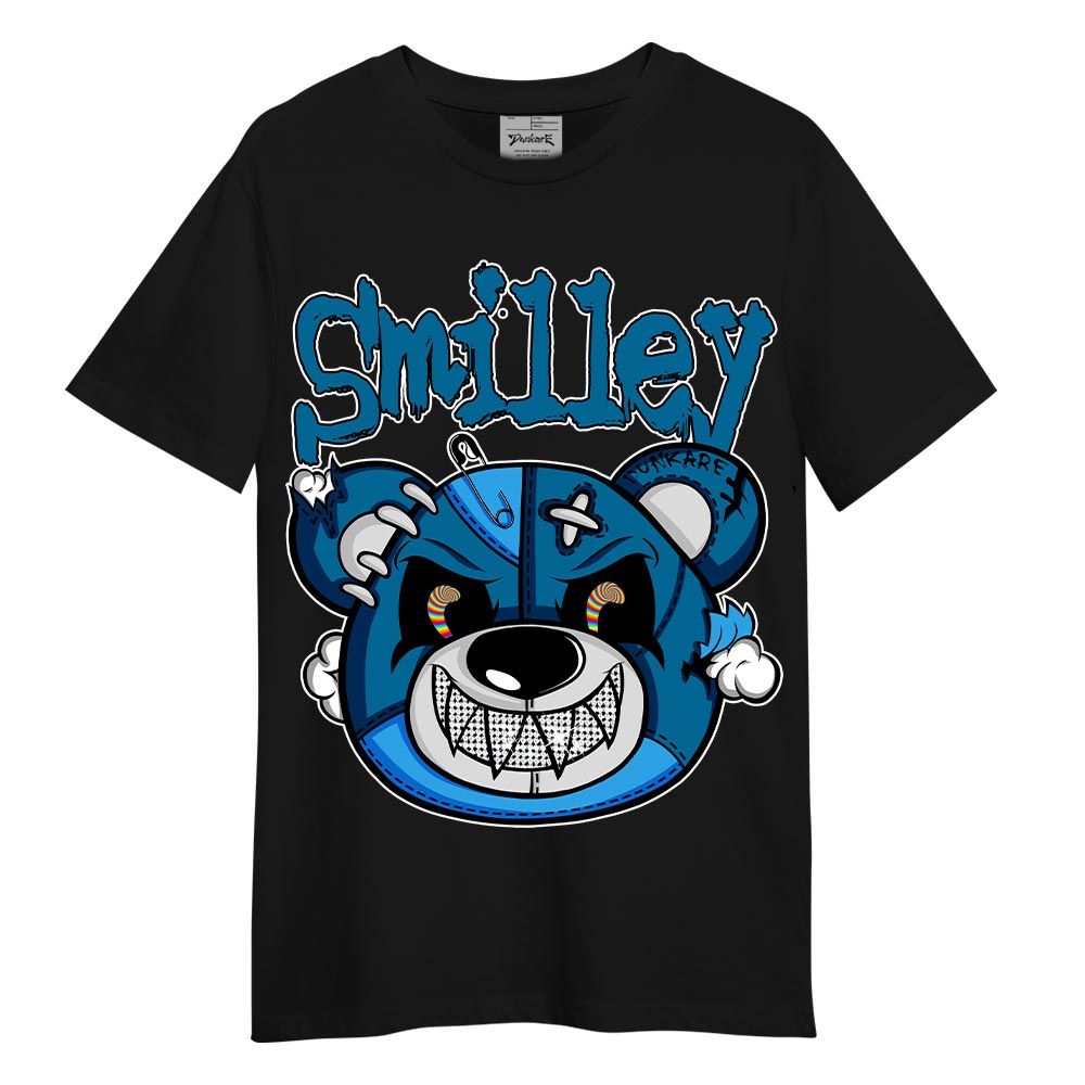 Shirt To Match T-Shirt Smilley Bear, Powder Blue 9s T-Shirt To Match Sneaker 2404 NCMD