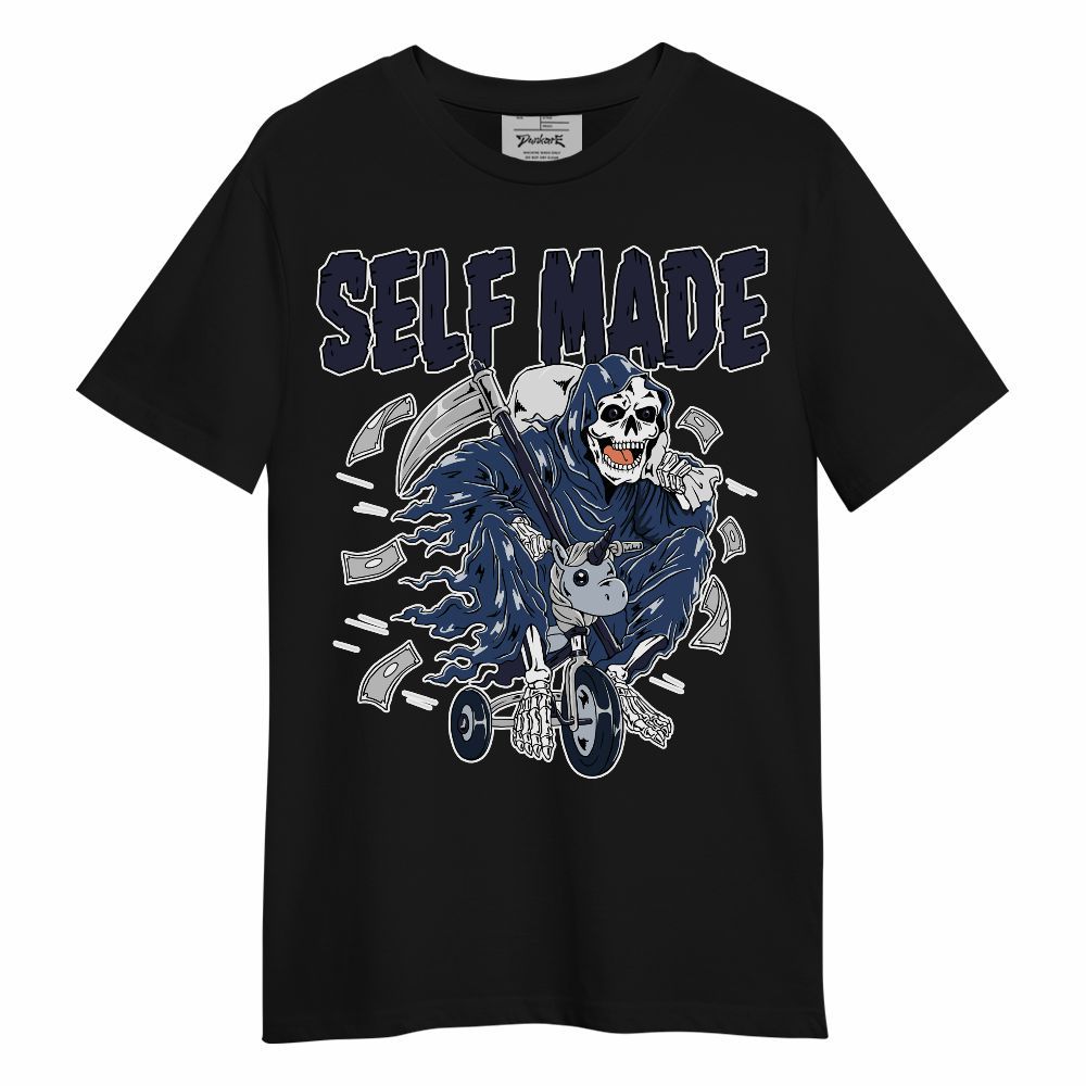 Shirt To Match Low 85 Metallic Blue 1s - Self Make Skeleton Unisex Shirt
