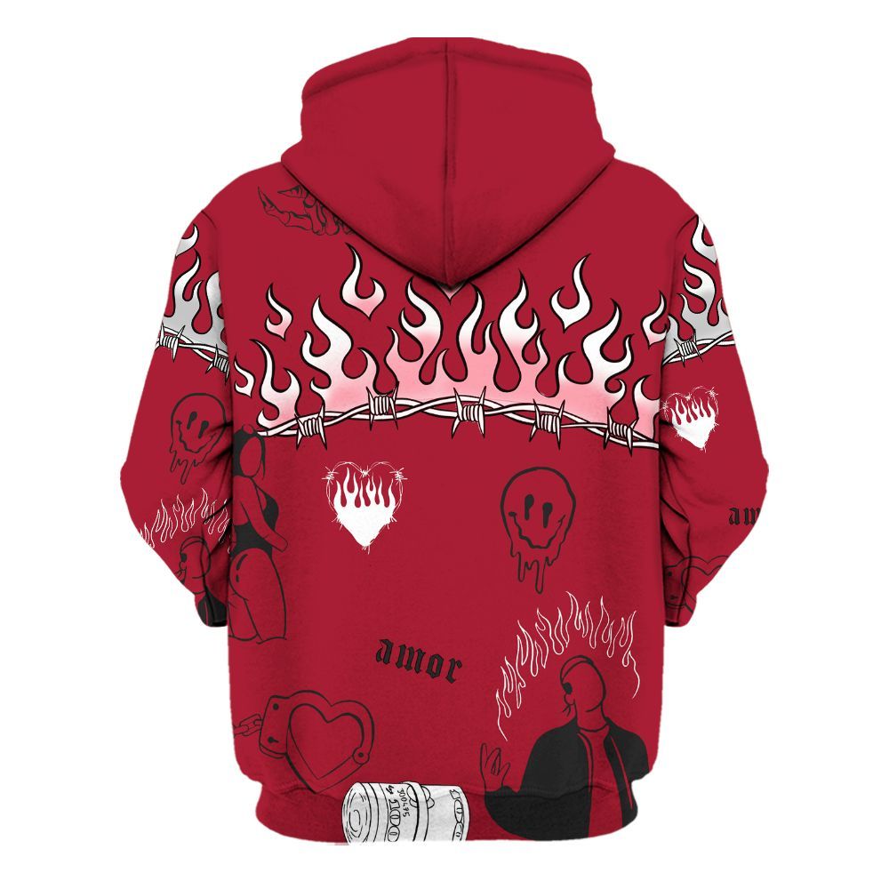 Hoodie To Match High OG Black Toe Reimagined 1s - Snake Trust No One All Over Print