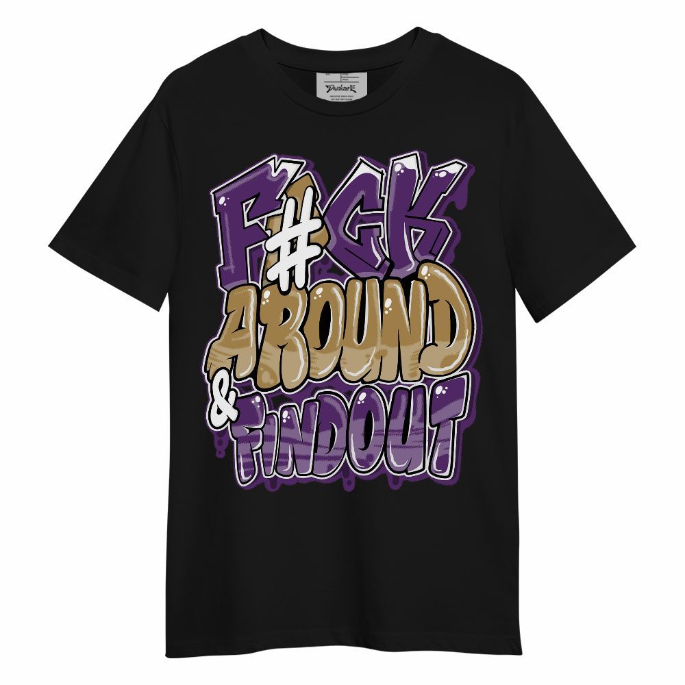 Shirt To Match Air Diamond Turf Ravens - F Around Find Out Graphic