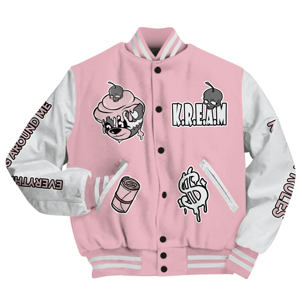 Varsity Jacket To Match Air Max DN Pink Foam - Loot Bear All Over Print