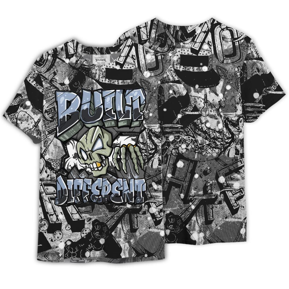 Shirt To Match Reverse Black White 6s - Build Different Graffiti Shirt Unisex