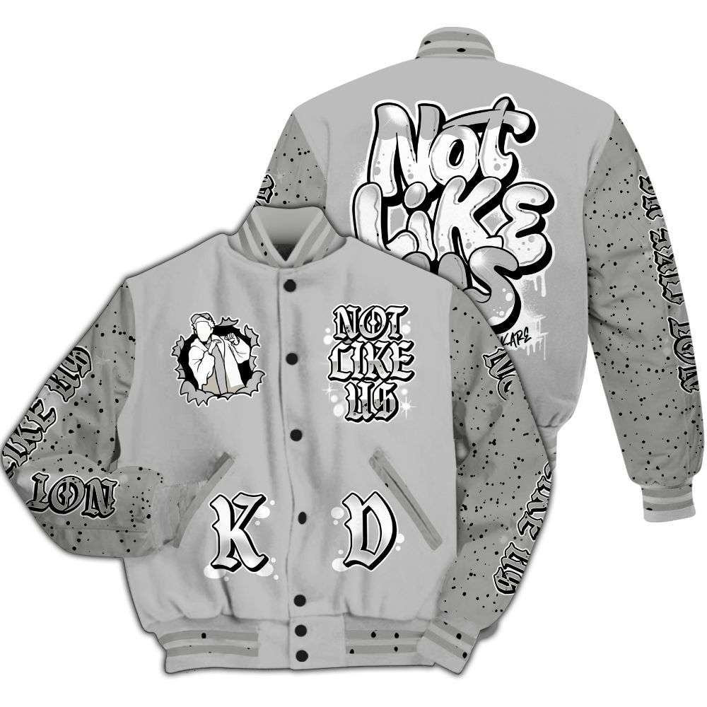 Varsity Jacket To Match Retro White Oreo 4s - None Like Us Graphic All Over Print