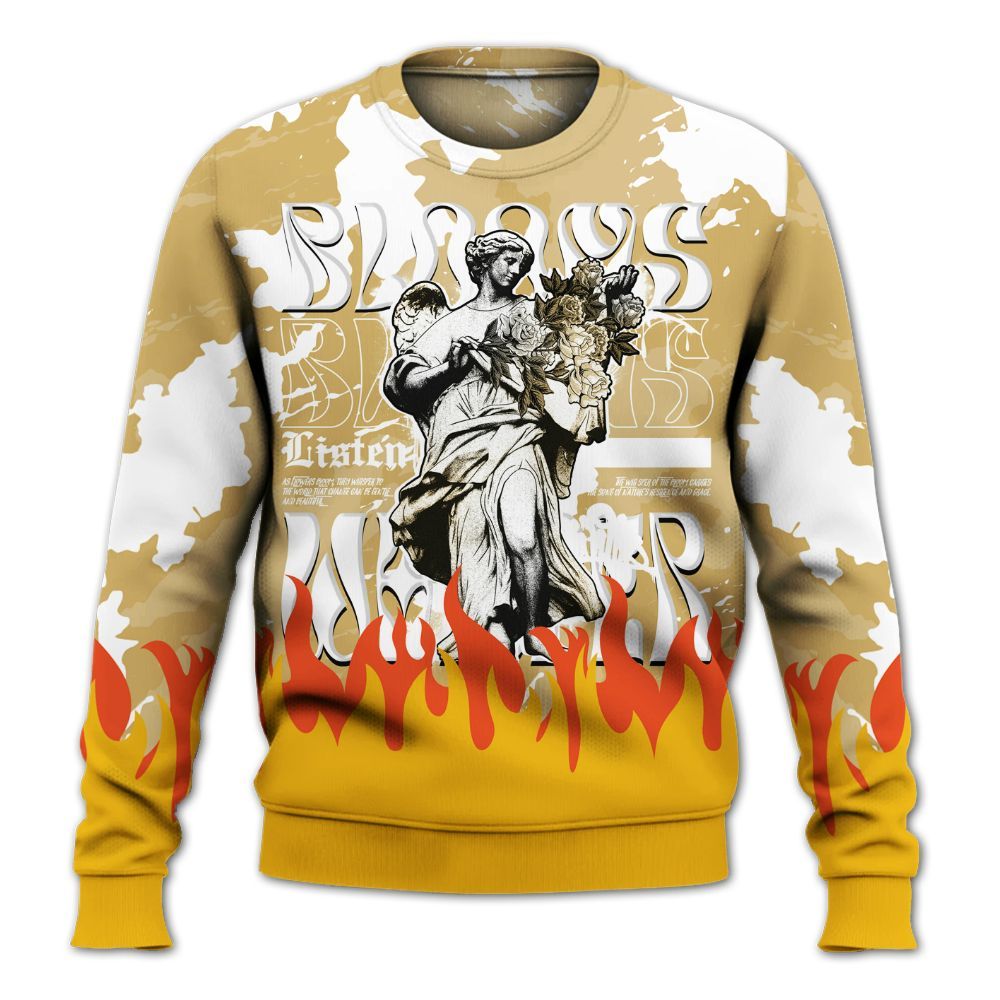 Sweatshirt To Match Craft Paris 6s - Blooms Whisper Retro All Over Print