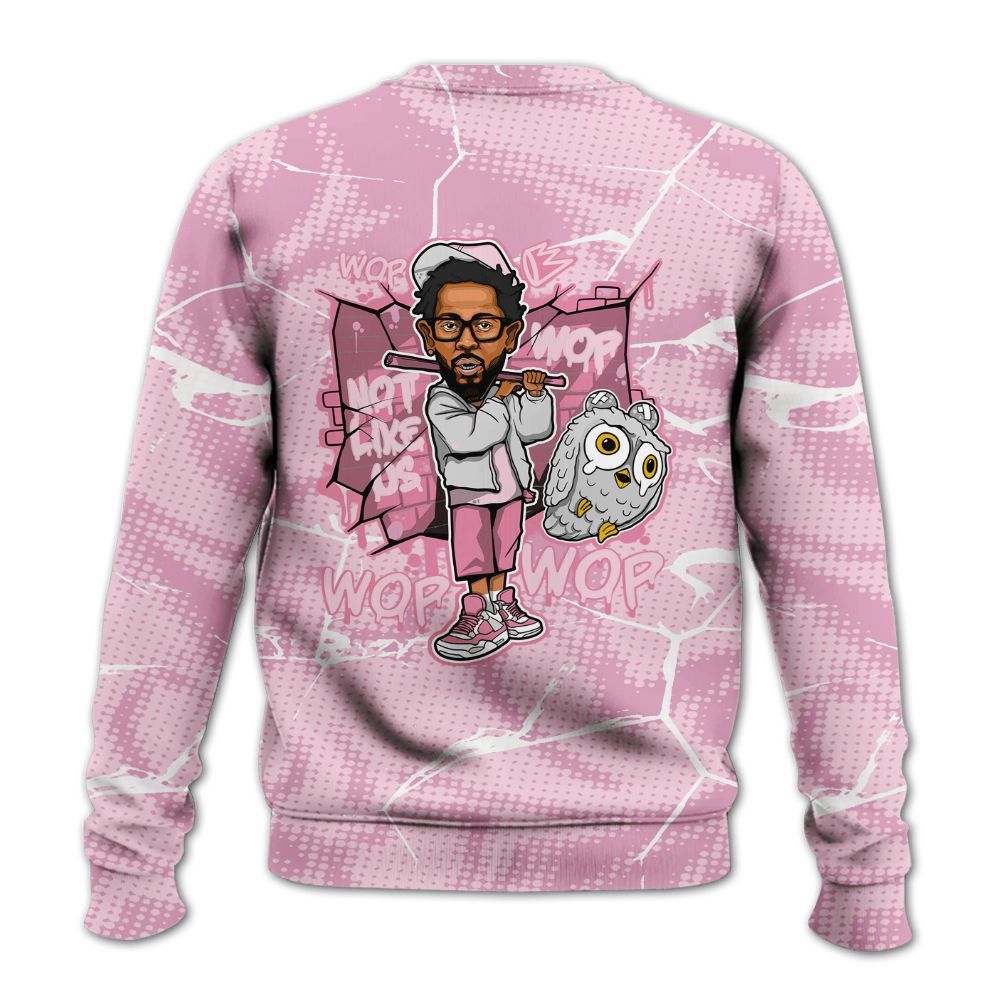 Sweatshirt To Match Orchid 4s - None Like ComptonCity Graphic Crack All Over Print