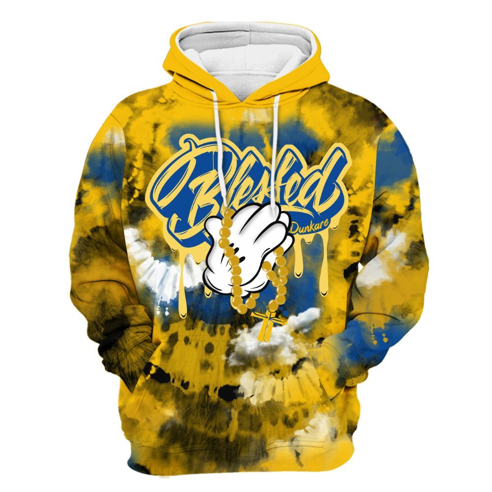Hoodie To Match High Laney 1s - God Blessed Tie Dye All Over Print