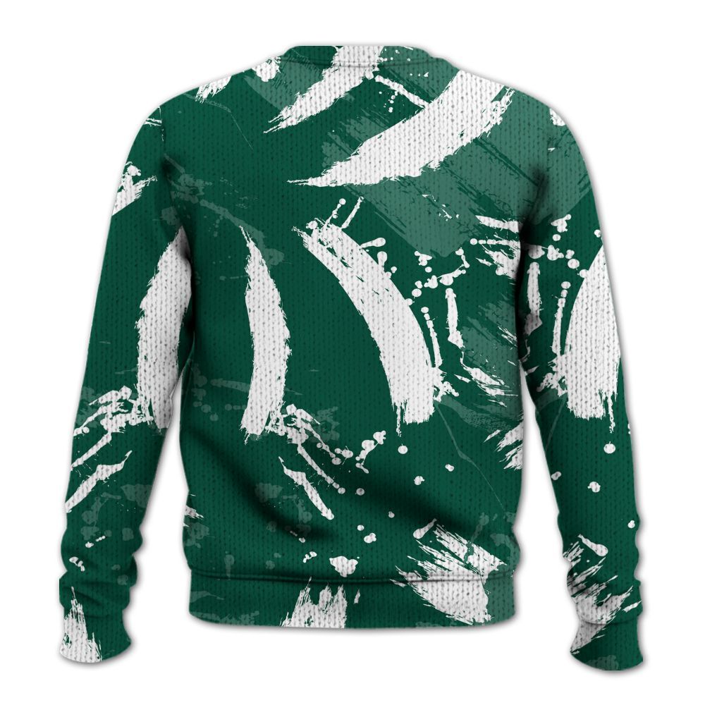 Knitted Sweater To Match Oxidized Green 4s - Goddess Energy Retro