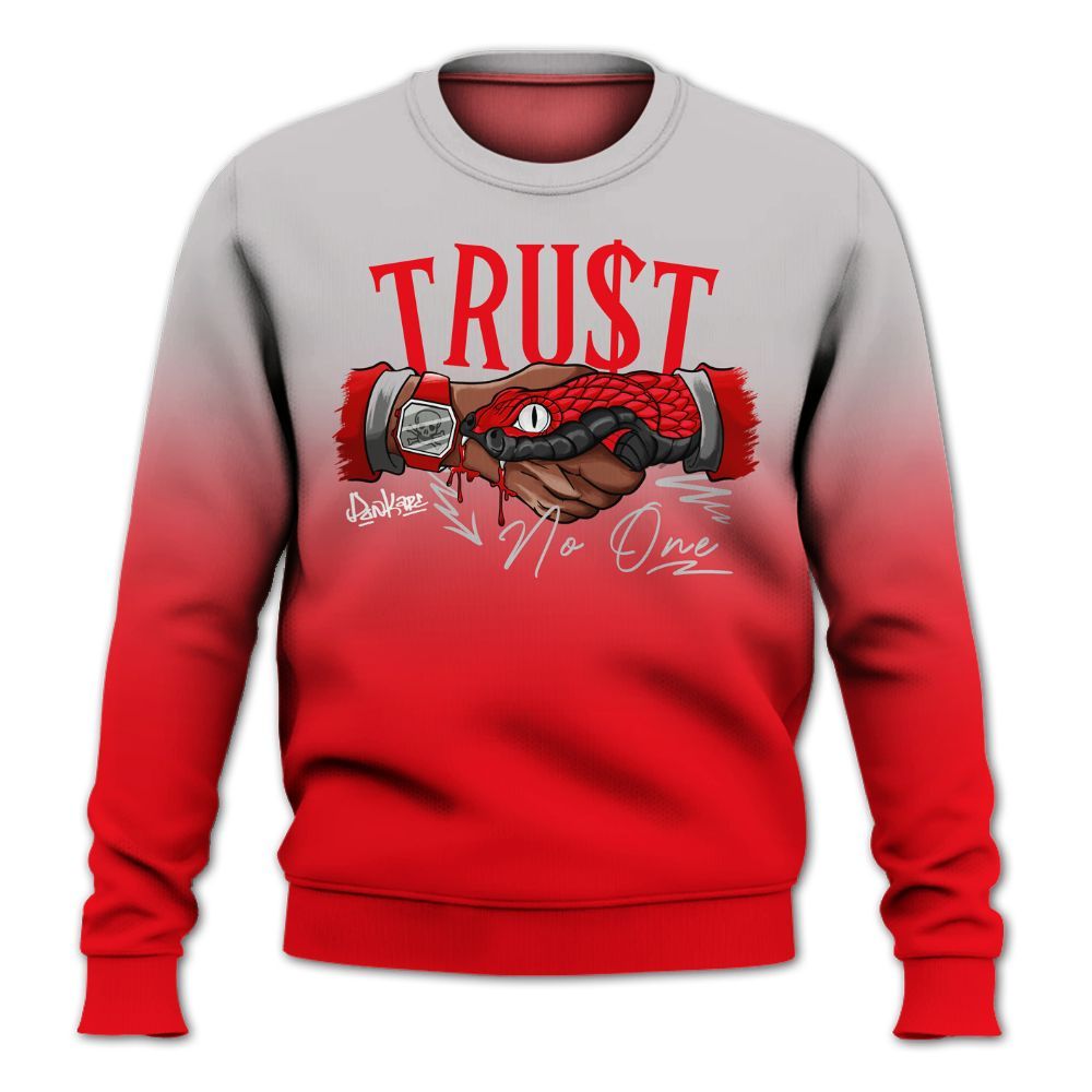 Sweatshirt To Match Air Max 1 Low Poly - Snake Trust No One Drip All Over Print
