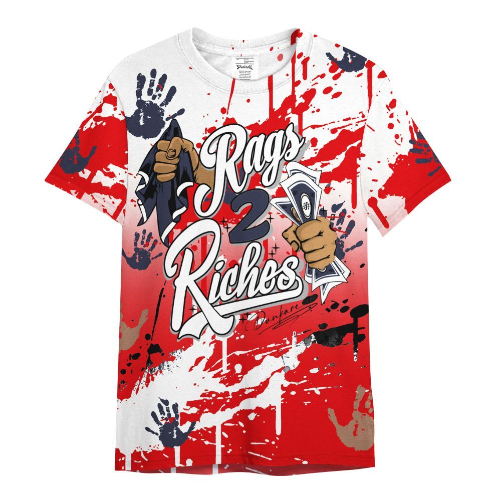 Shirt To Match Low OG Howard Bison 1s - Rag 2 Riches All Over Print