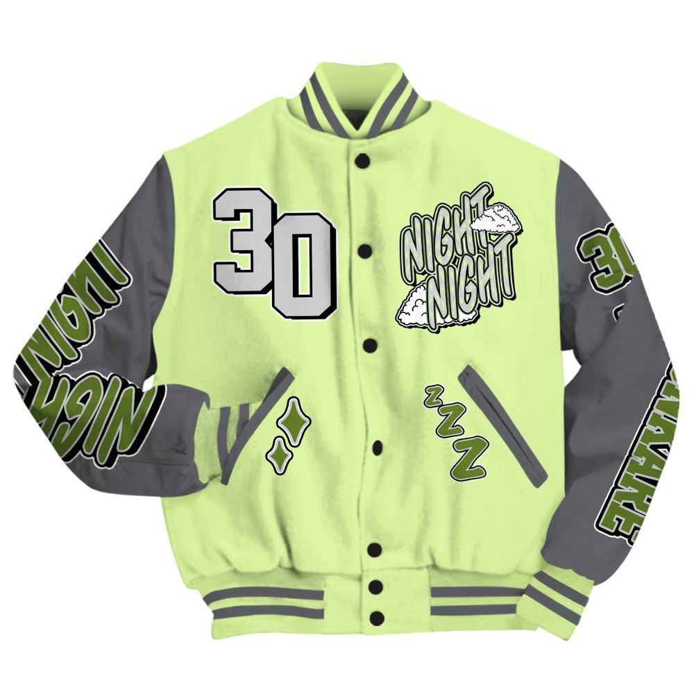 Varsity Jacket To Match Smoke Grey Volt TR 1s - Seeya Skeleton All Over Print