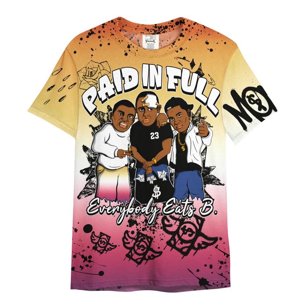 Shirt To Match Air Griffey Max Los Angeles 1s - Everybody Paid In Full Crayon All Over Print
