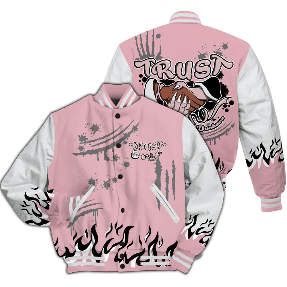 Varsity Jacket To Match Air Max DN Pink Foam - Graphic Trust No One All Over Print