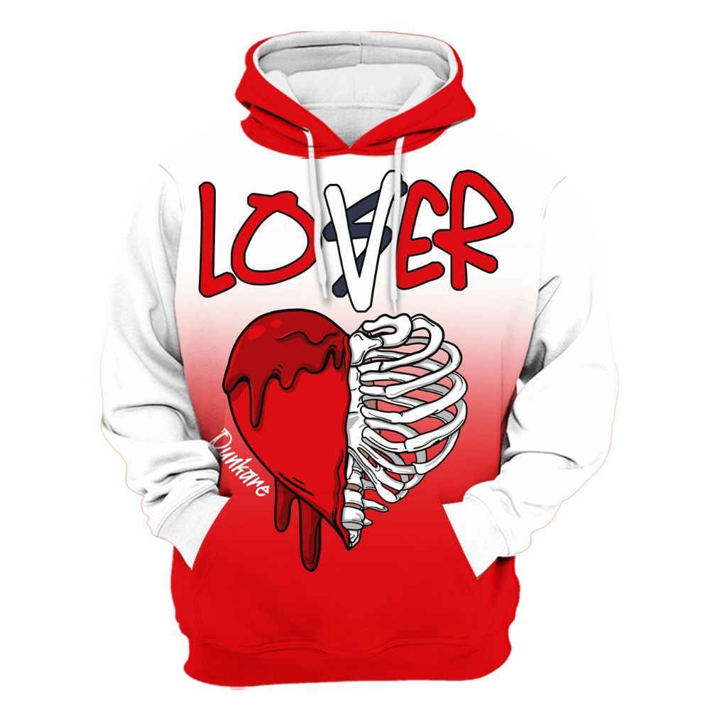 Hoodie To Match Low OG Howard Bison 1s - Loser Lover Dripping All Over Print
