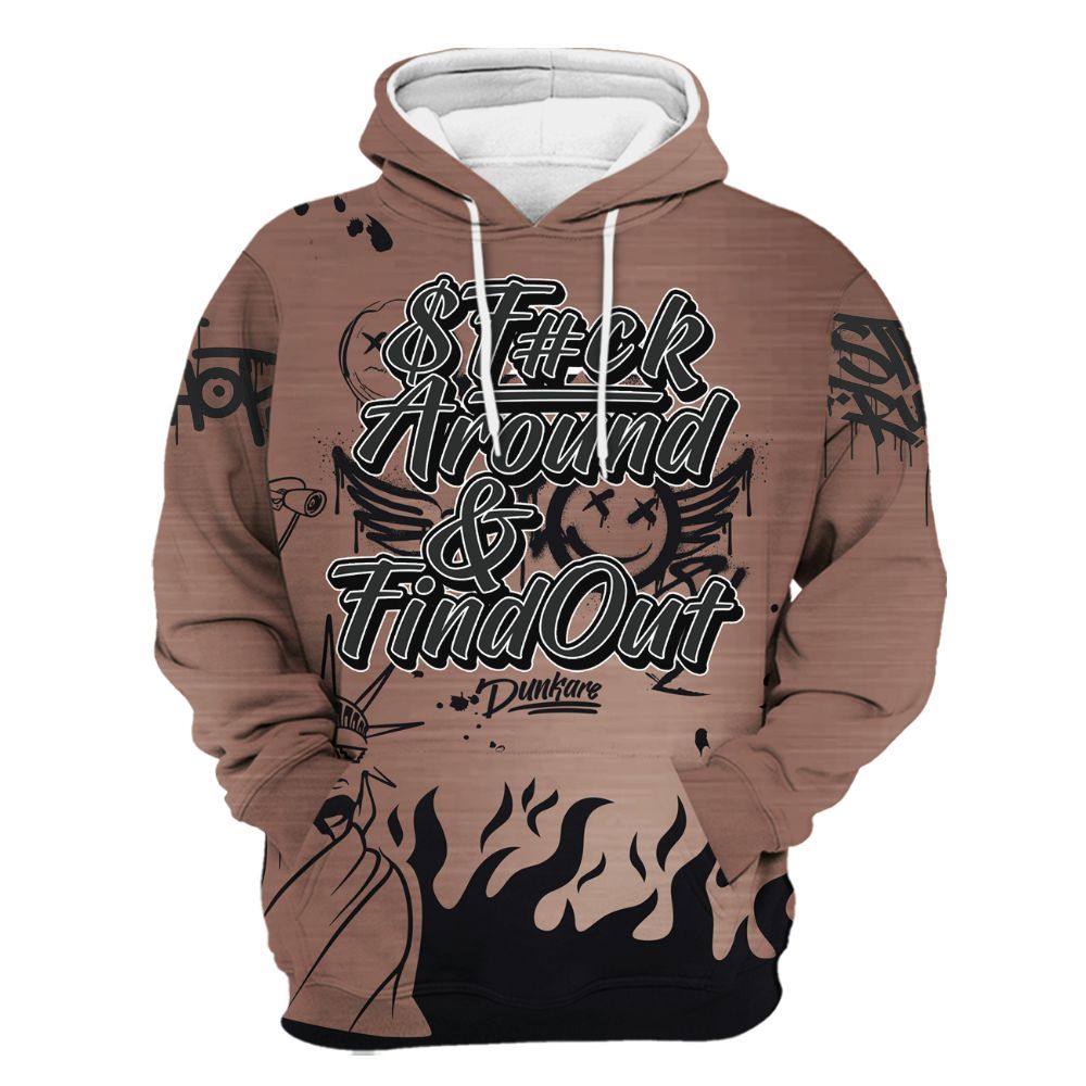Hoodie To Match KD 4 Christmas - Graphic Fck Around Find Out All Over Print