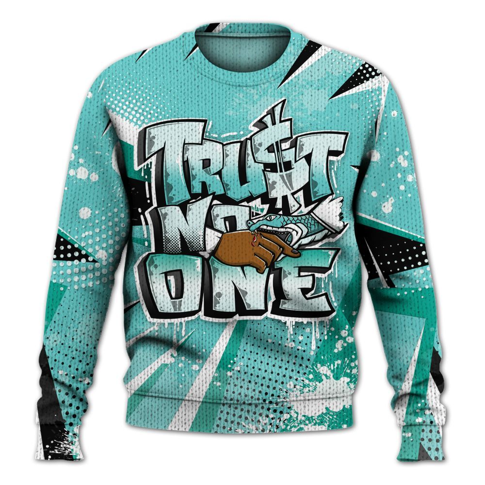 Sweater To Match KD 4 Easter Mint Candy - Trust No One Dripping Graphic