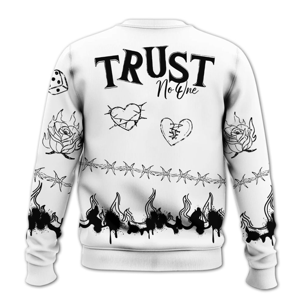 Sweatshirt To Match Kobe 9 EM Protro Halo - Trust No One Snake-Bite Doodle Crayon All Over Print