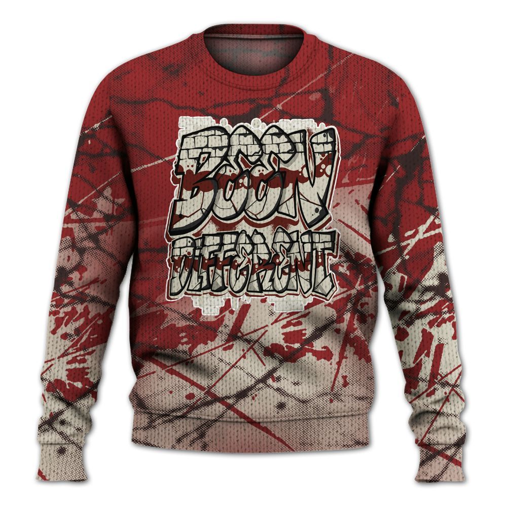 Knitted Sweater To Match High 85 Bred 1s - To Different Graphic