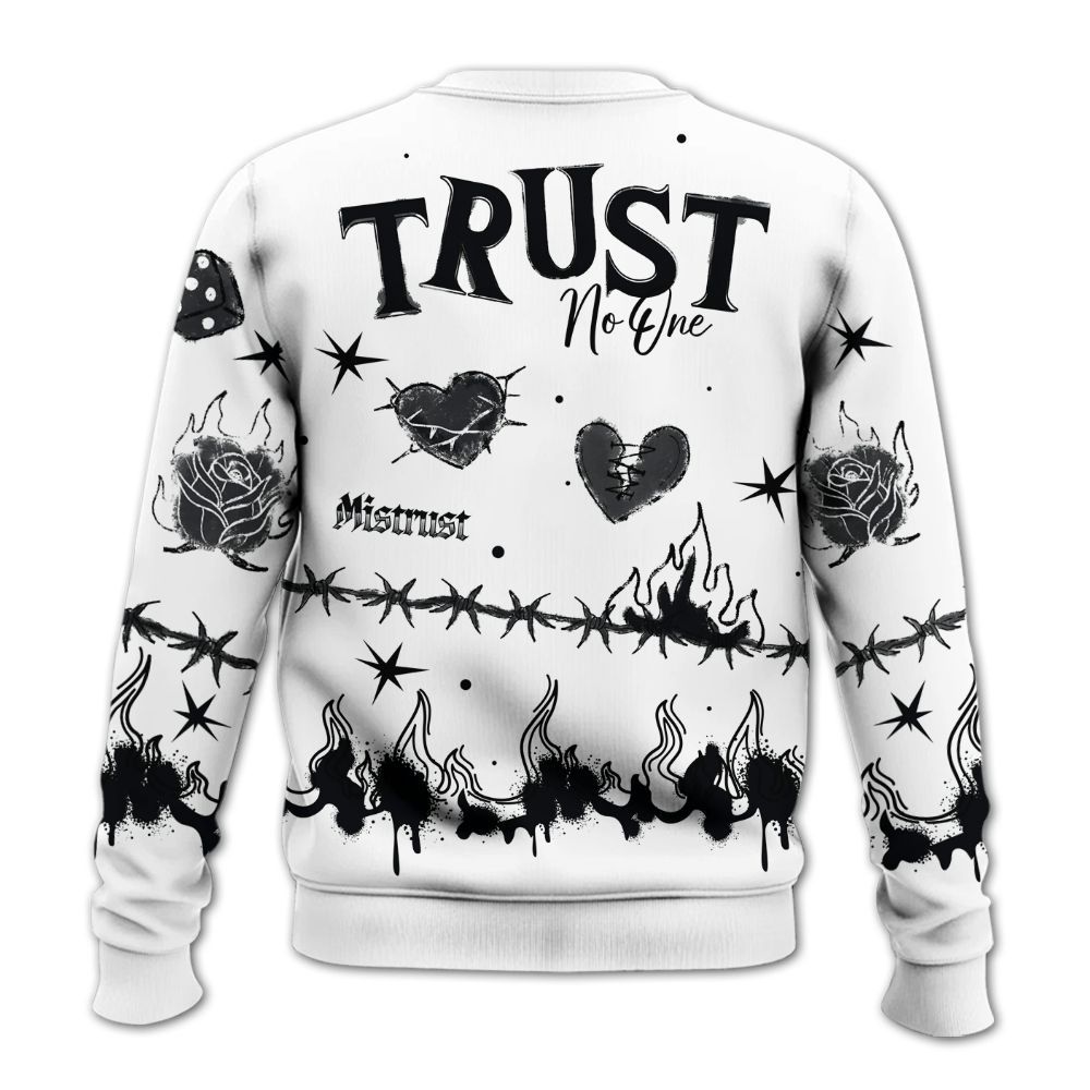 Sweatshirt To Match Kobe 9 Elite Protro Halo - Trust No One Snake-Bite Doodle Crayon All Over Print