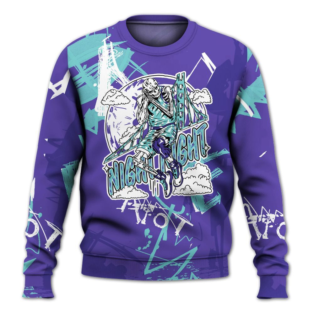 Sweatshirt To Match Low Hornets 1s - Seeya Skeleton Messyz All Over Print
