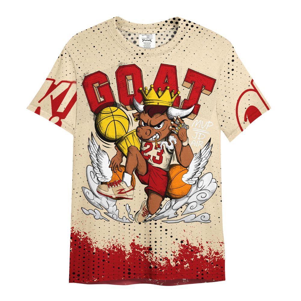 Shirt To Match Dunk Low Strawberry Waffle - FlightMan Number 23 G.O.A.T All Over Print