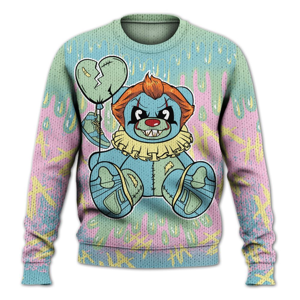 Knitted Sweater To Match SB Dunk Low Visty - Shoe Game Bear Drip