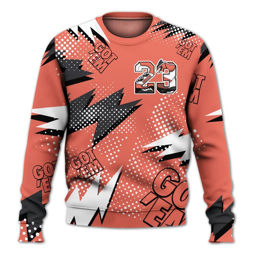 Sweatshirt To Match Low OG PSG 1s - Custom Name Number 23 5s All Over Print