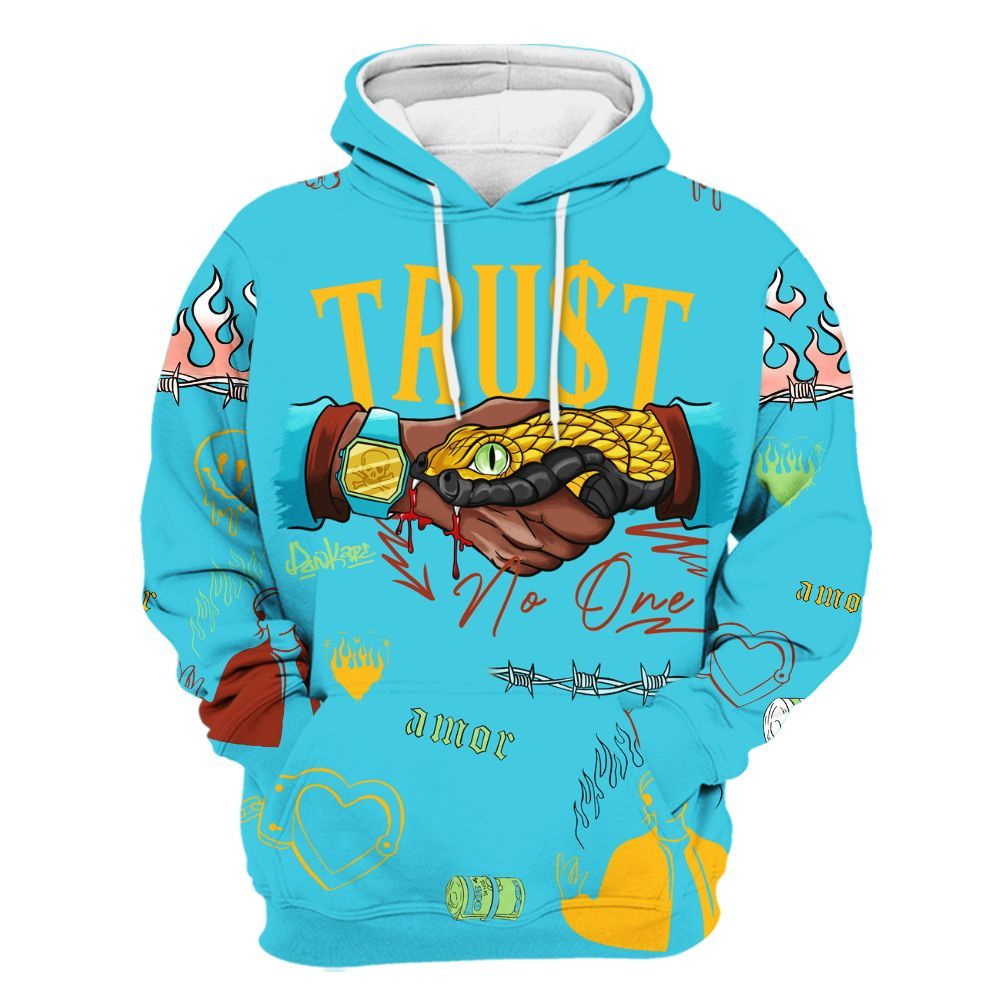 Hoodie To Match SB Dunk Di'Orr Greenwood - Snake Trust No One All Over Print