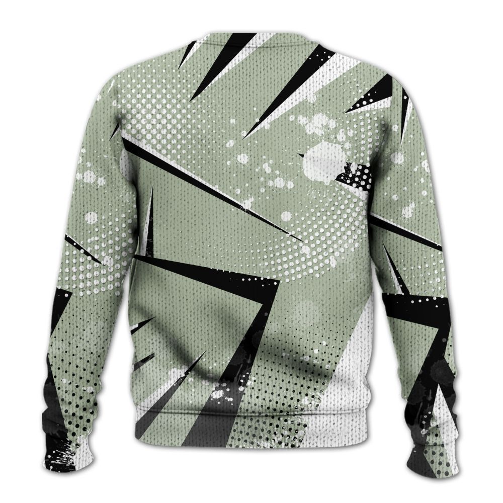 Knitted Sweater To Match Seafoam Sail 4s - Poly Trust No One Dripping