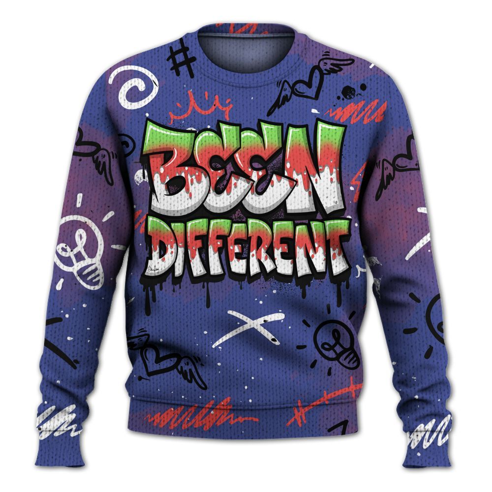 Knitted Sweater To Match KD 4 Nerf - Drip Been Di2ferent