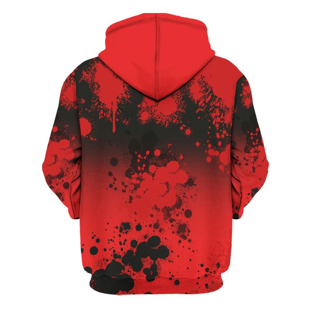 Hoodie To Match Red Thunder 4s - Trust No One Scary All Over Print