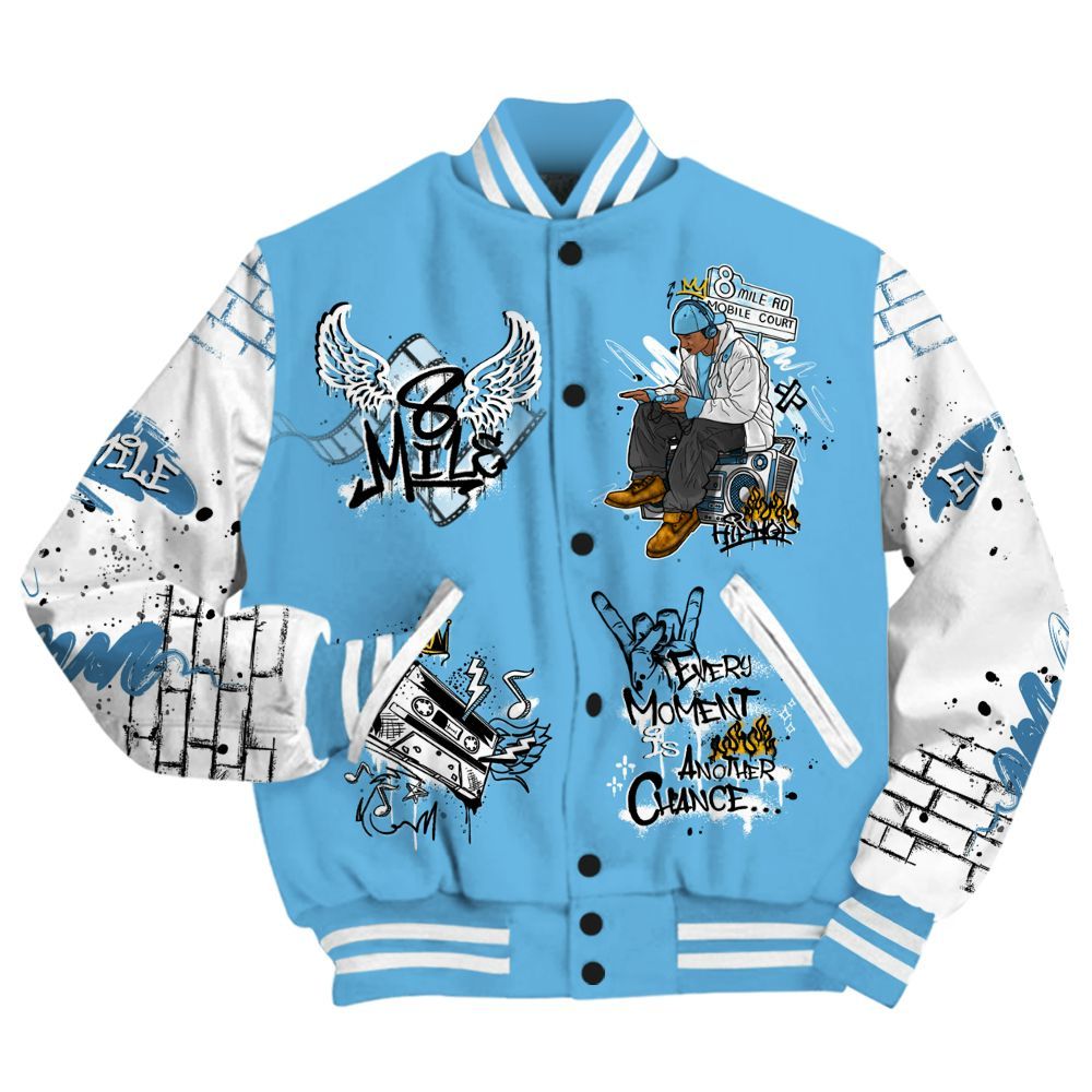 Varsity Jacket To Match Melo 12s - 8Mile Movie Graffiti All Over Print
