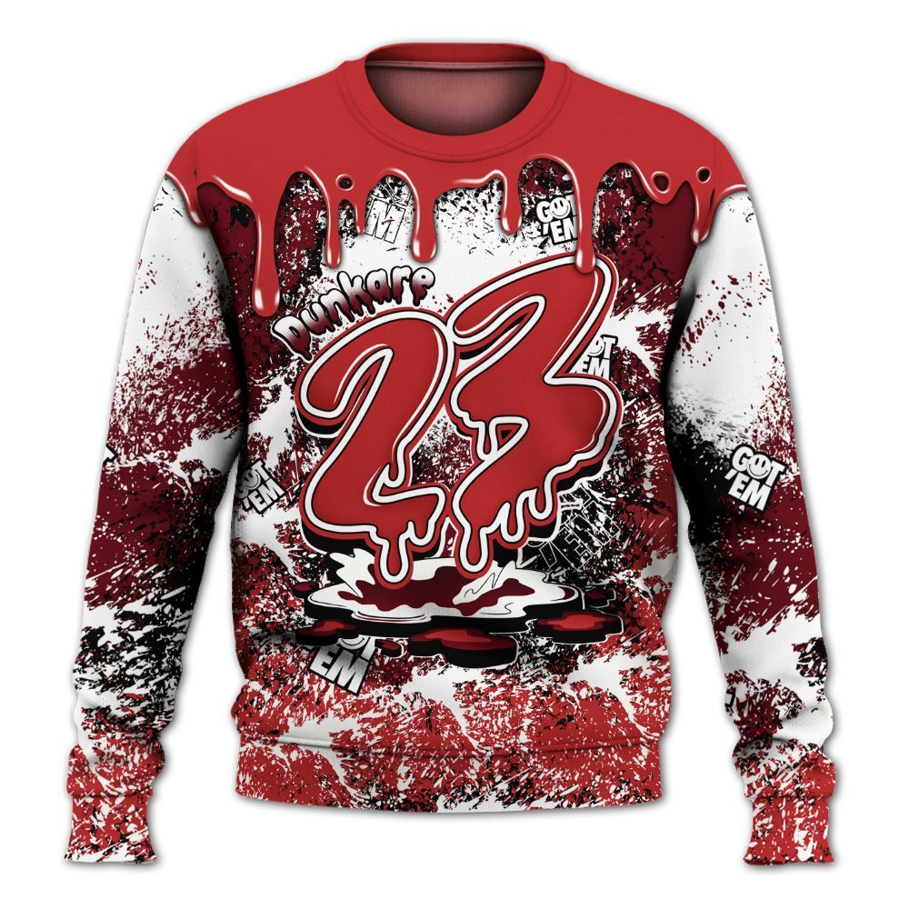 Sweatshirt To Match Kobe 9 Elite Christmas - Dripping 23 Drip All Over Print