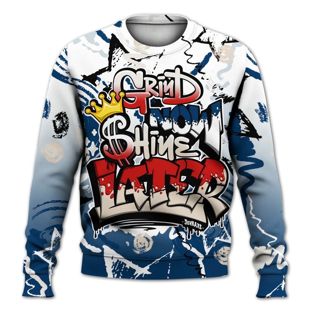 Sweatshirt To Match Retro Rare Air 11s - Grind Shine Later Drip All Over Print