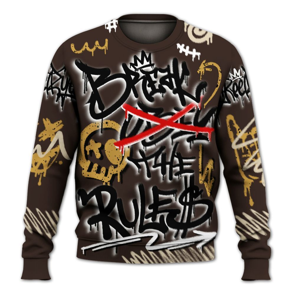 Sweatshirt To Match 2025 Retro Earth 5s - Break Rules Streetwear All Over Print