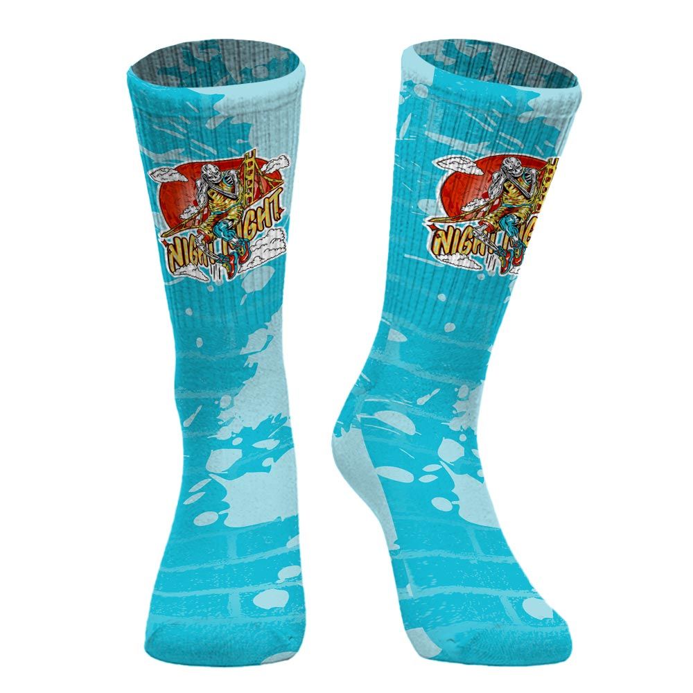 Sock To Match Dunk Low KD 17 N7 - Seeya Skeleton Brick