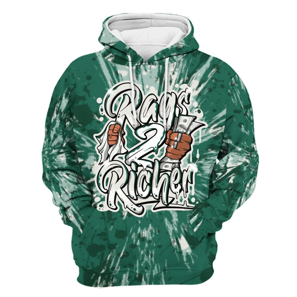Hoodie To Match Oxidized Green 4s - Rag 2 Rich Graphic Luxury All Over Print