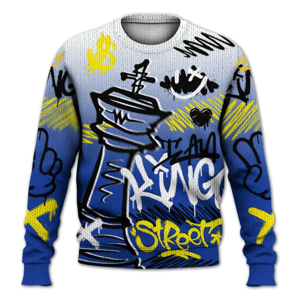 Knitted Sweater To Match Laney 14s - Street King Chess Streetwear