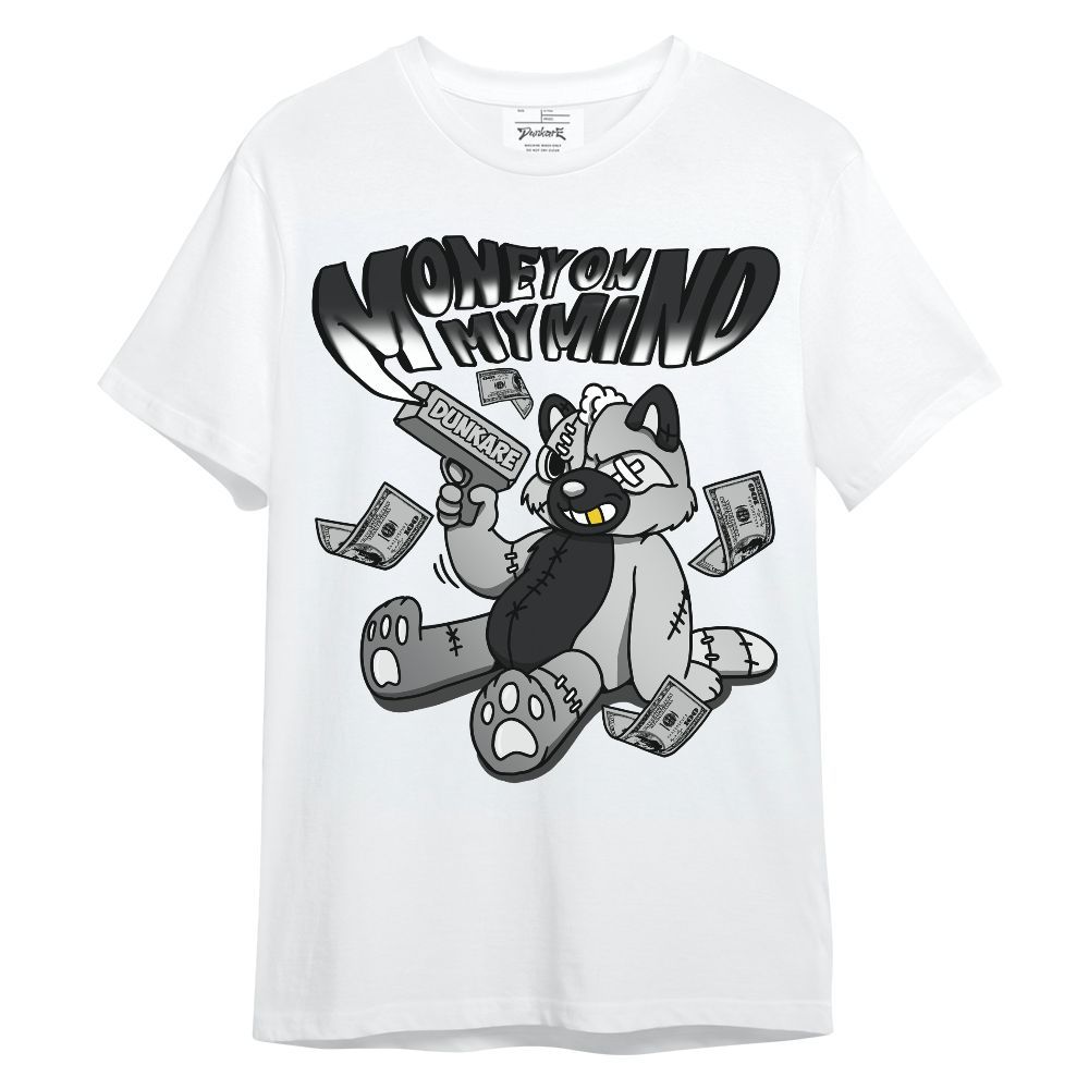 Shirt To Match Metallic Silver 14s - Money On My Mind Raccoon Unisex Shirt