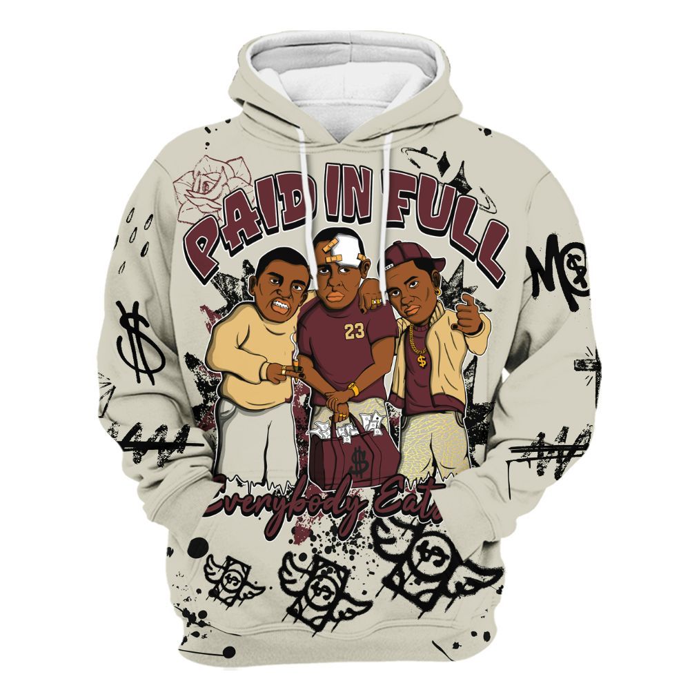 Hoodie To Match Legacy 312 Year Of The Snake - Everybody Paid In Full Crayon All Over Print
