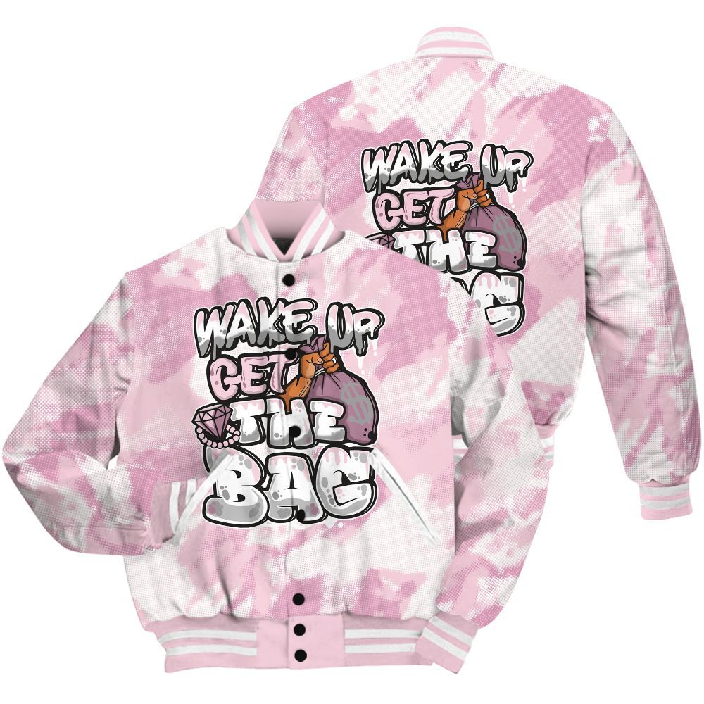 Varsity Jacket To Match Orchid 4s Shirt - Get More Bags Abstract All Over Print