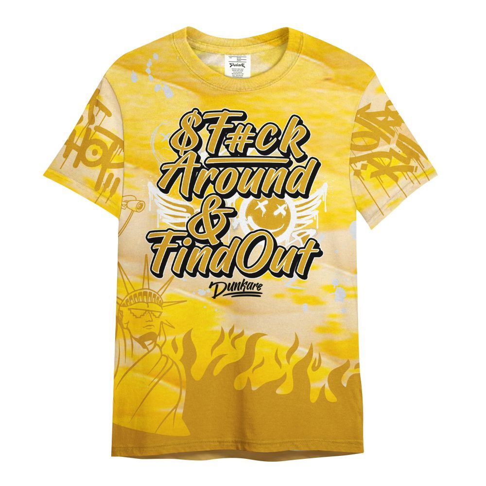 Shirt To Match Low Yellow Python 11s - Graphic Fck Around Find Out All Over Print