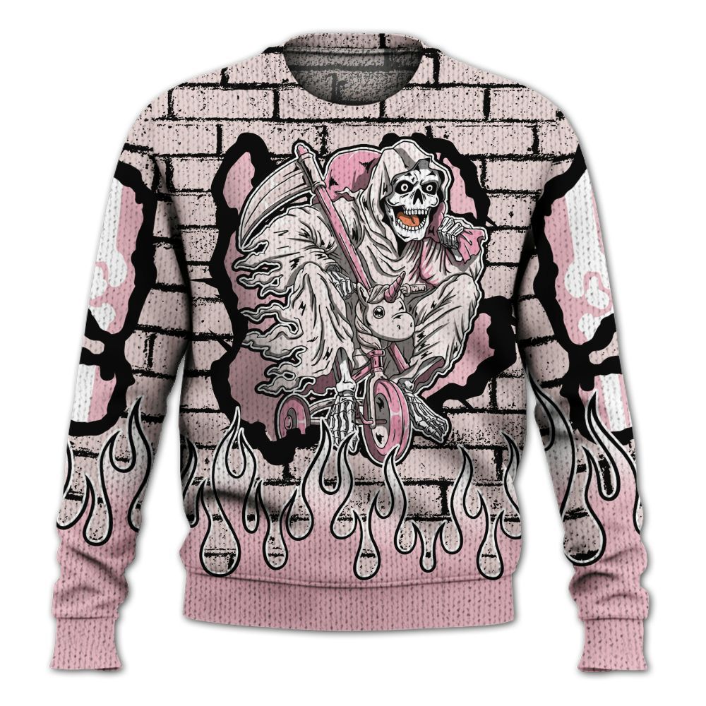 Knitted Sweater To Match Dunk Low KD 17 Aunt Pearl - Self Make Skeleton Crashed