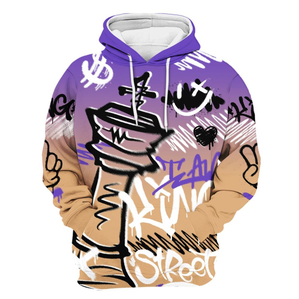 Hoodie To Match SE Afrobeats 7s - Street King Chess Streetwear All Over Print