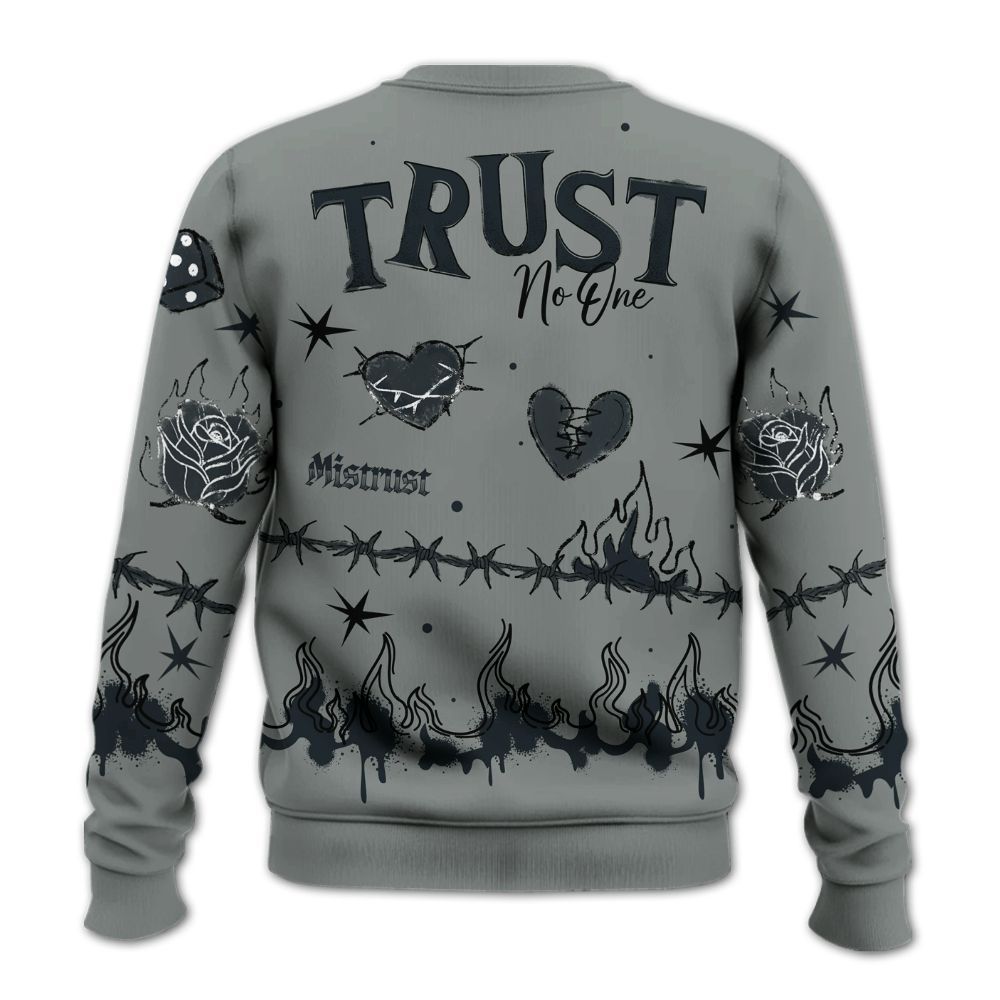 Sweatshirt To Match Retro Georgetown 6s - Trust No One Snake-Bite Doodle Crayon All Over Print