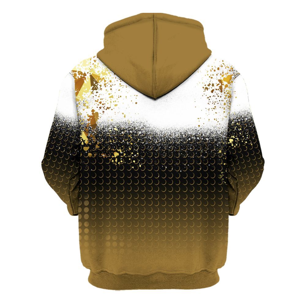 Hoodie To Match NET Gold 4s - Halftone Time Is Money All Over Print