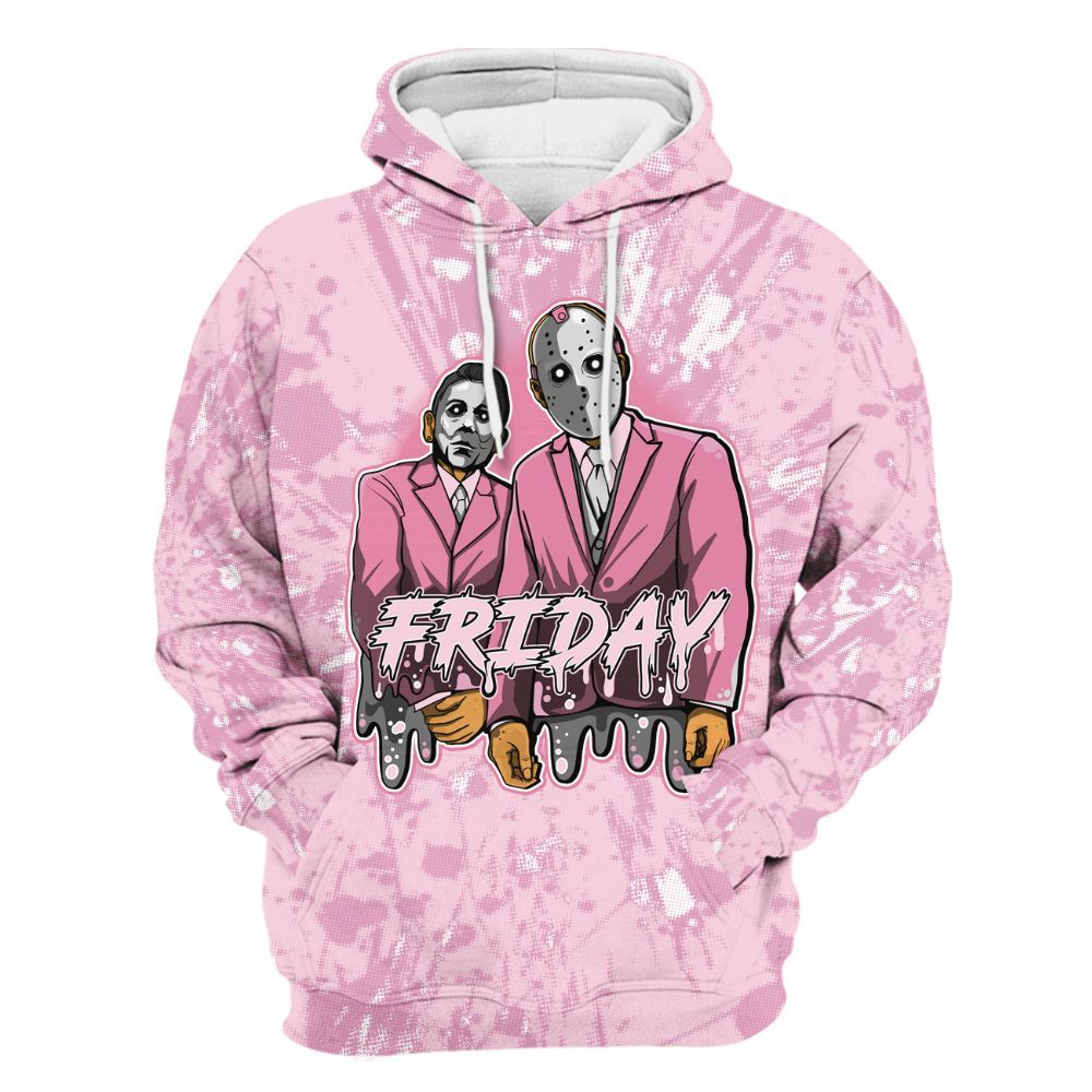Hoodie To Match Orchid 4s - Friday Halloween Graphic Luxury All Over Print