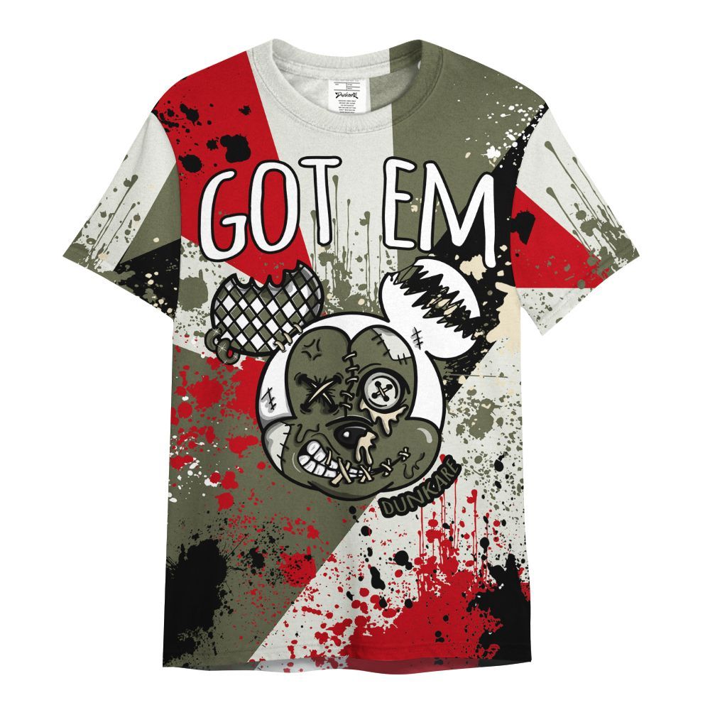 Shirt To Match Low OG Medium Olive 1s - Got Em Drip All Over Print