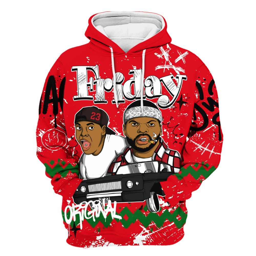 Hoodie To Match Chicago 13s - Friday Sneaker Crayon All Over Print