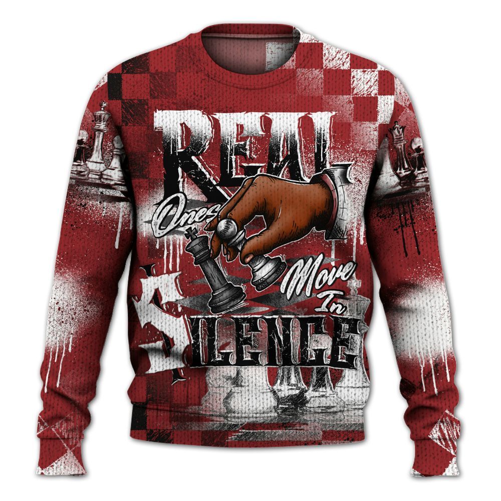 Sweater To Match Alternate Flu Game 12s - Chess Move In Silence Graphic