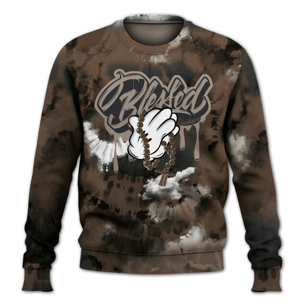 Sweatshirt To Match Palomino 1s - God Blessed Tie Dye All Over Print